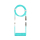 Kable do klawiatur Cooler Master Coiled Cable (Pastel Cyan)